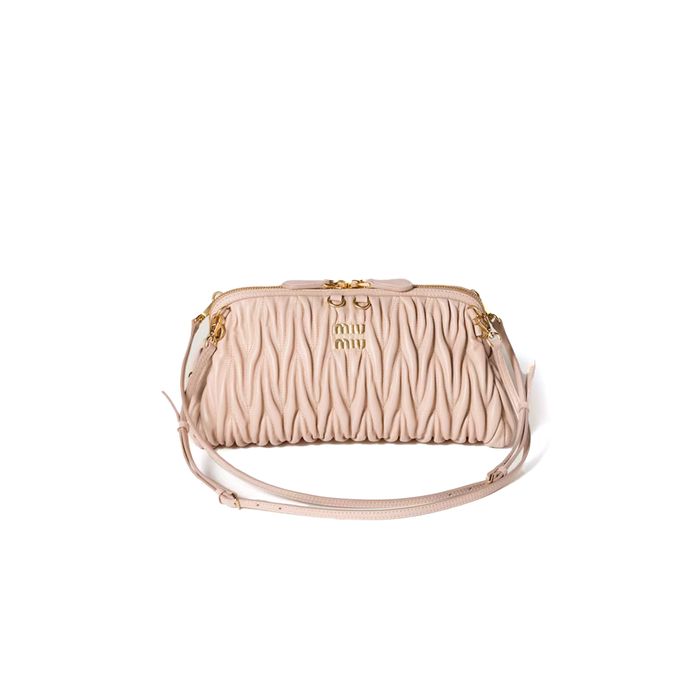 MIU MIU CAPRICE MATELASSÉ NAPPA LEATHER CLUTCH 58F130  (28*14.5*10cm)